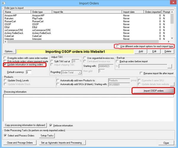 OSOP DMO Import