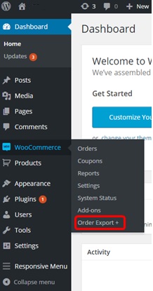 Woo Commerce Export plugin