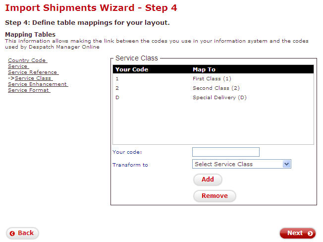 Configuring Royal Mail Despatch Manager Online (DMO) fields to import