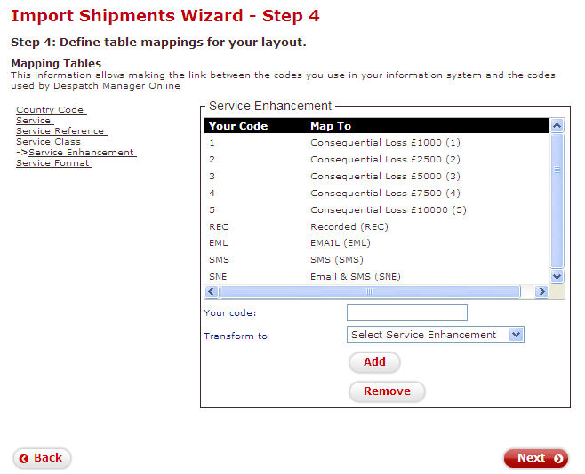 Configuring Royal Mail Despatch Manager Online (DMO) fields to import