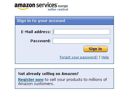 login to amazon seller central